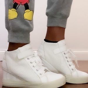 White Guess High tops